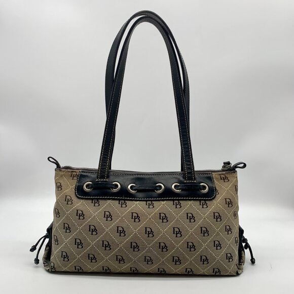 Dooney & Bourke Signature Canvas Tassel Shoulder Bag - Picture 2 of 11